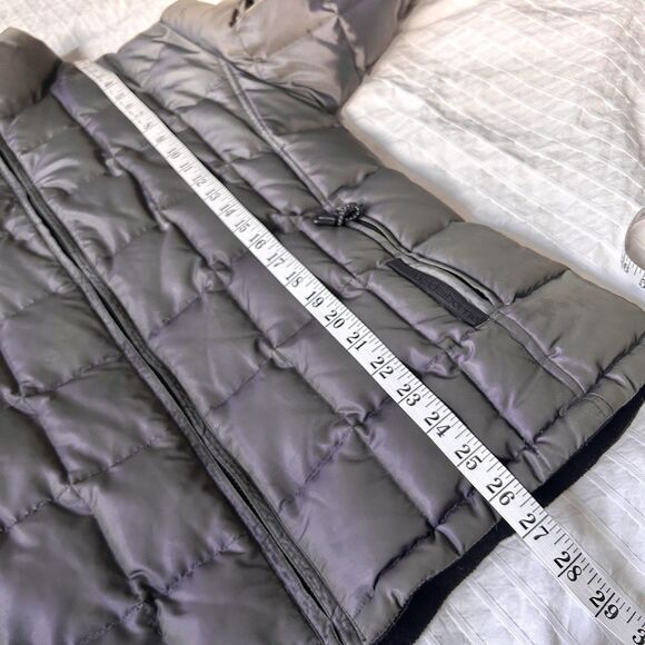 VTG 2000s Y2K Liz Claiborne Down Puffer Jacket Size L Brown Purple Shimmer - Picture 8 of 16